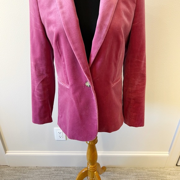 J Crew Pink Velvet Parke Blazer - Picture 9 of 13